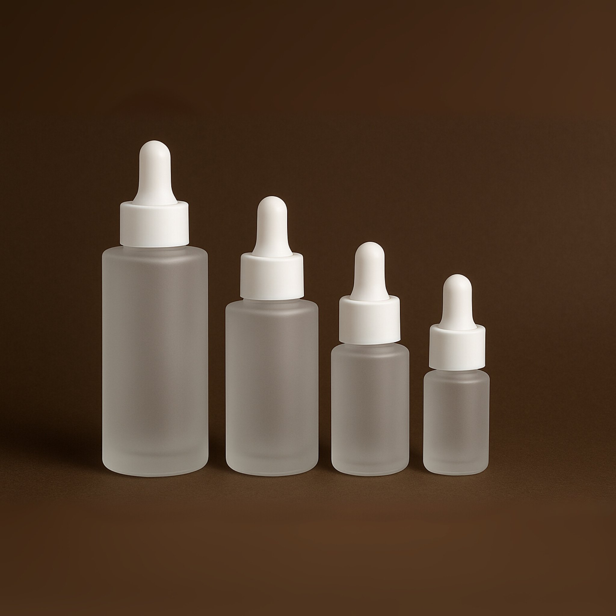2025/08/41-1.jpg frosted glass serum bottles with white cap – 20ml, 30ml, 50ml & 100ml | luxury skincare & cosmetic packaging